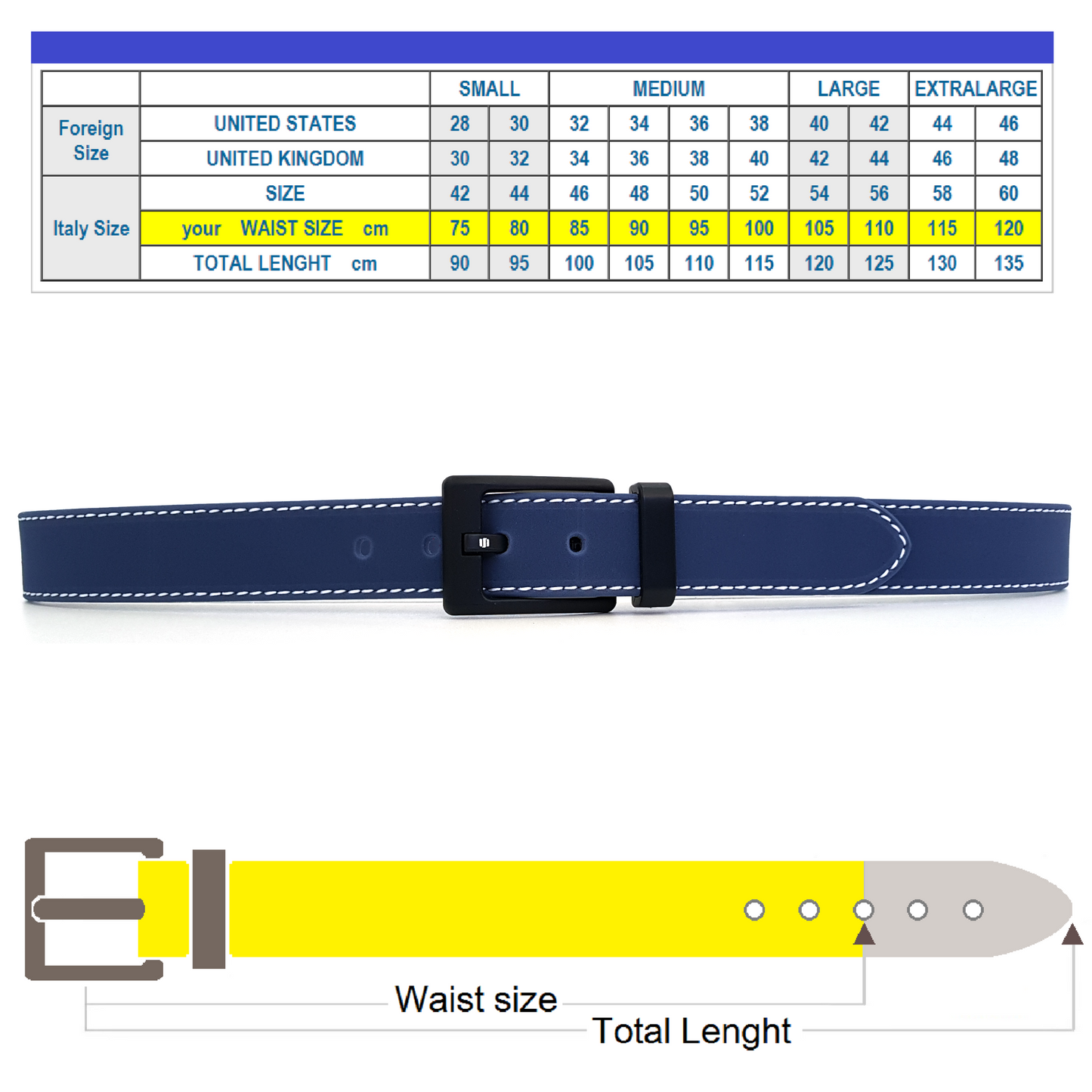 Cintura uomo Blu Avion Evolution Belt Basic