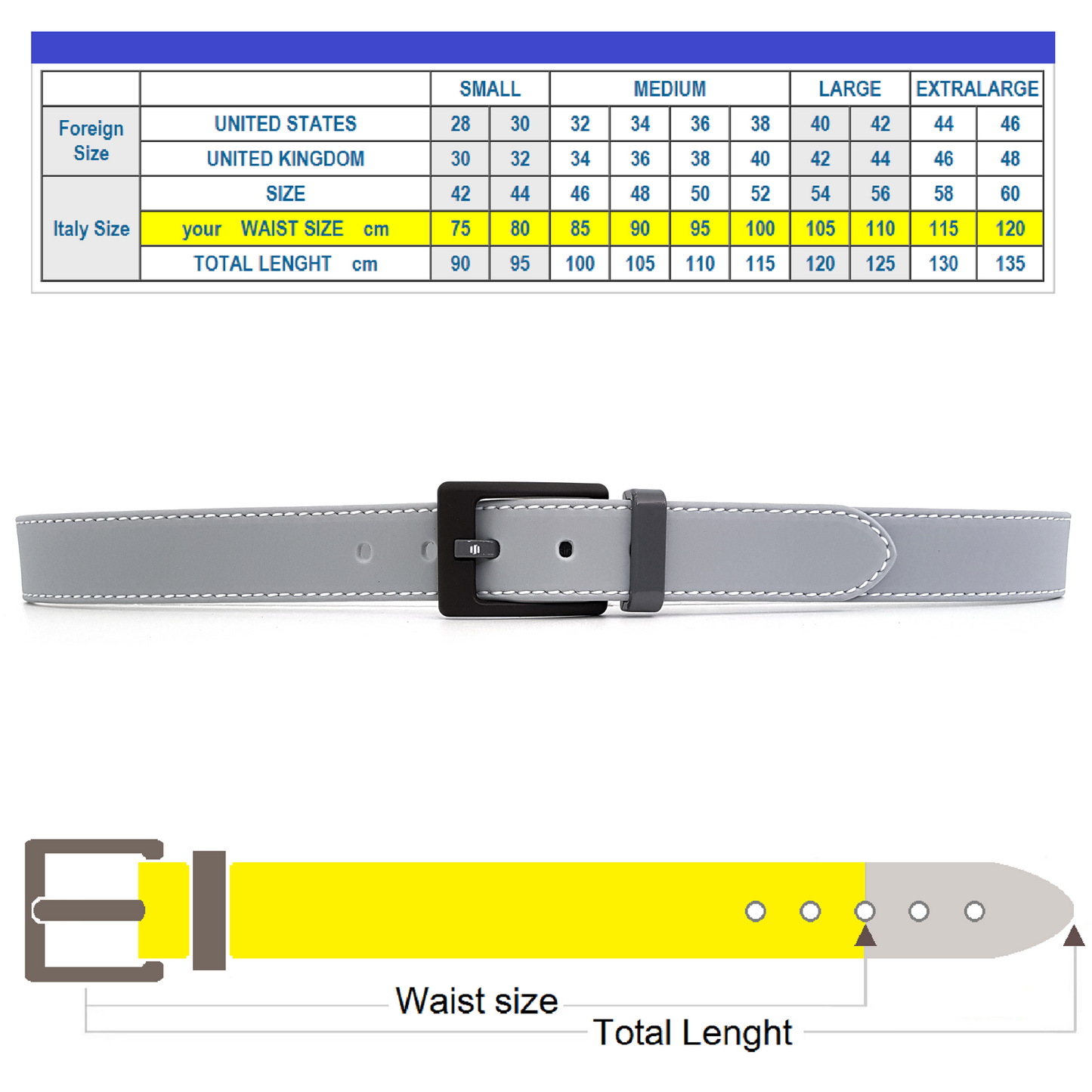 Cintura uomo Grigia Evolution Belt Basic