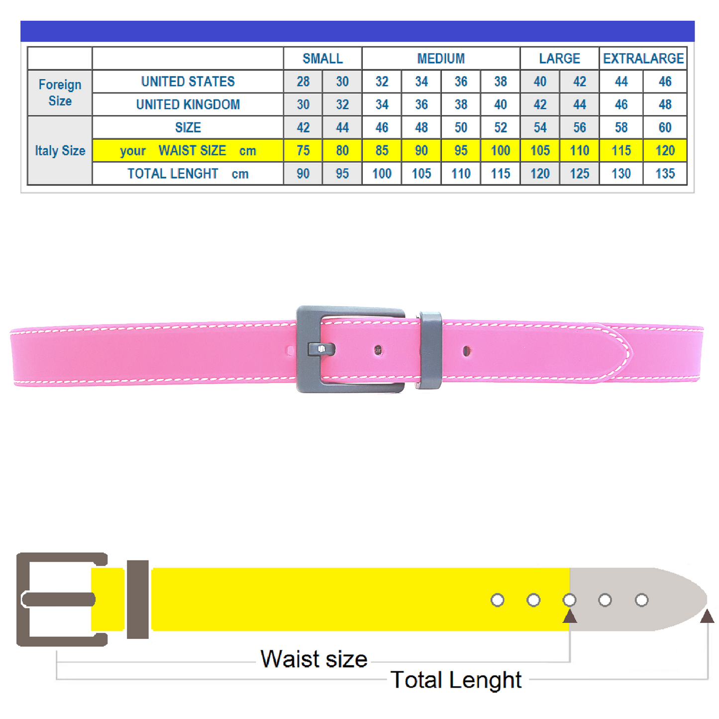 Cintura uomo Rosa Evolution Belt Basic