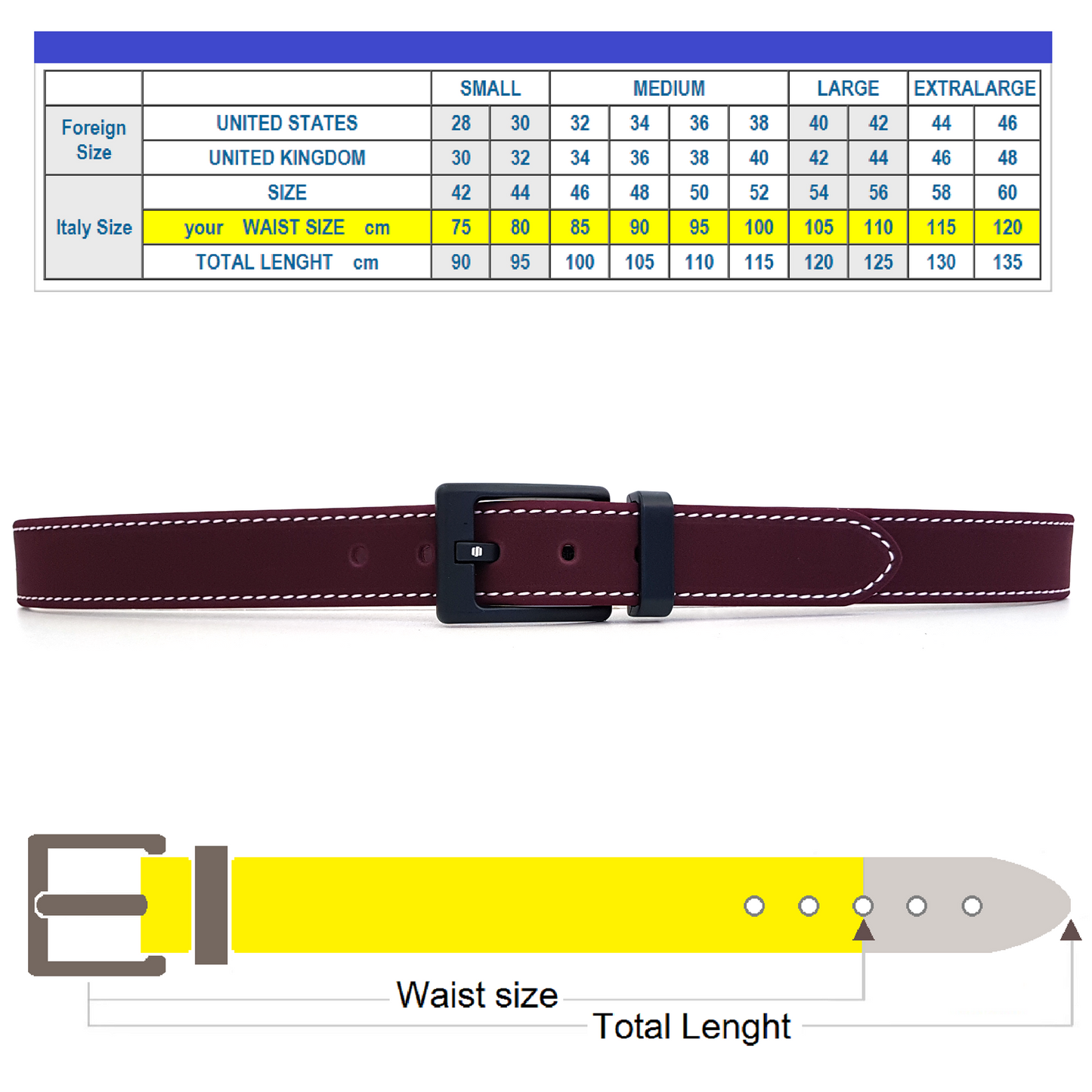 Cintura uomo Rubino Evolution Belt Basic