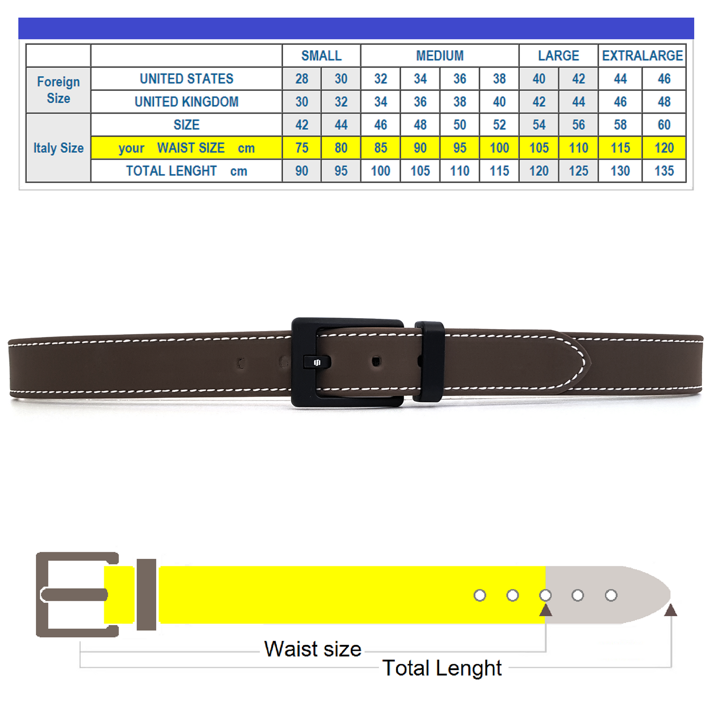 Cintura uomo Testa di Moro Evolution Belt Basic