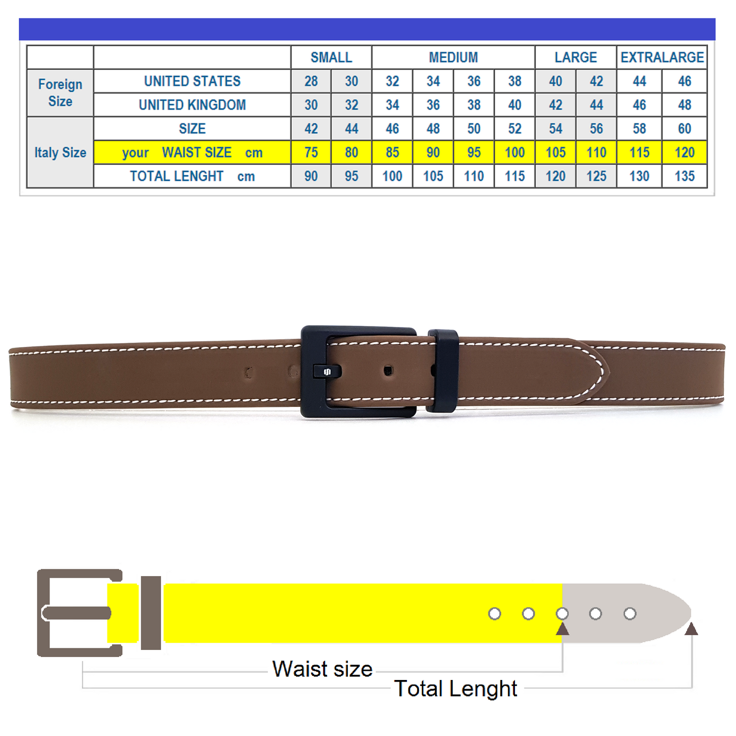 Cintura uomo Taupe Evolution Belt Basic