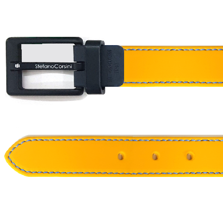 Cintura uomo Giallo Ocra Evolution Belt Contrast